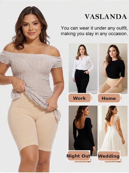 2 Packs Tummy Control Shapewear Shorts Faja Body Shaper for Women High-Waisted Thigh Slimming