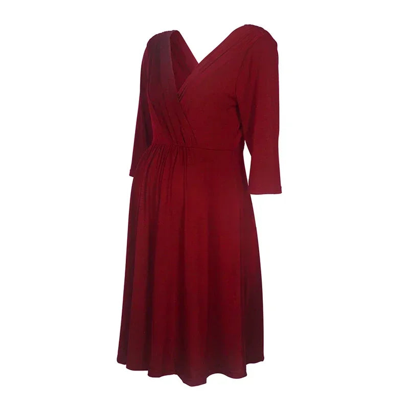 Women's Summer Maternity Dress – Nursing & Breastfeeding Friendly